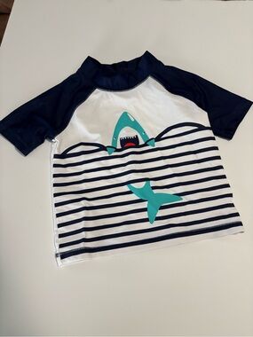 Carter’s short sleeve rash guards sharks 18m